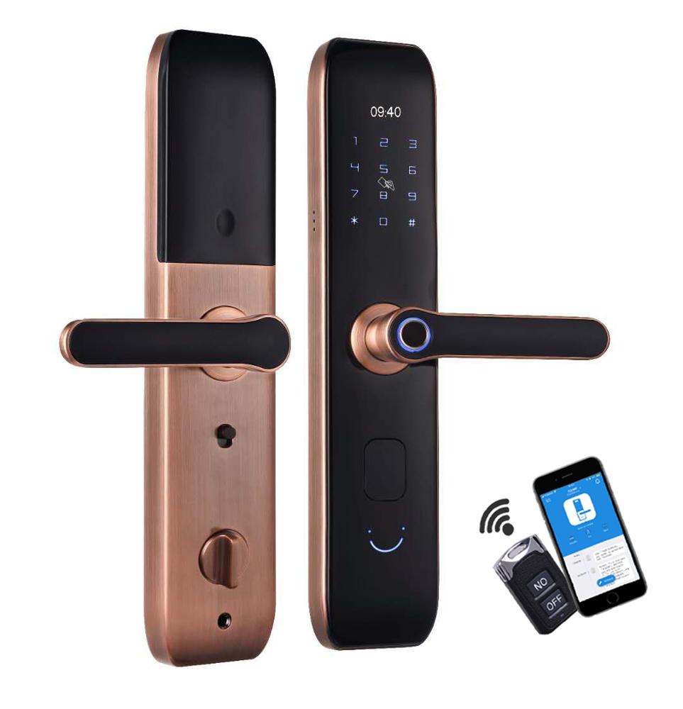 Newest App Remote Control Smart Digital Fingerprint Door Lock For Home